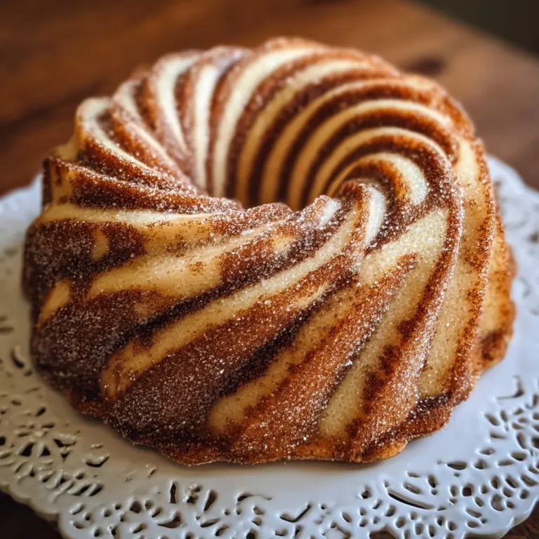 Cinnamon Swirl Bundt Cake Recipe