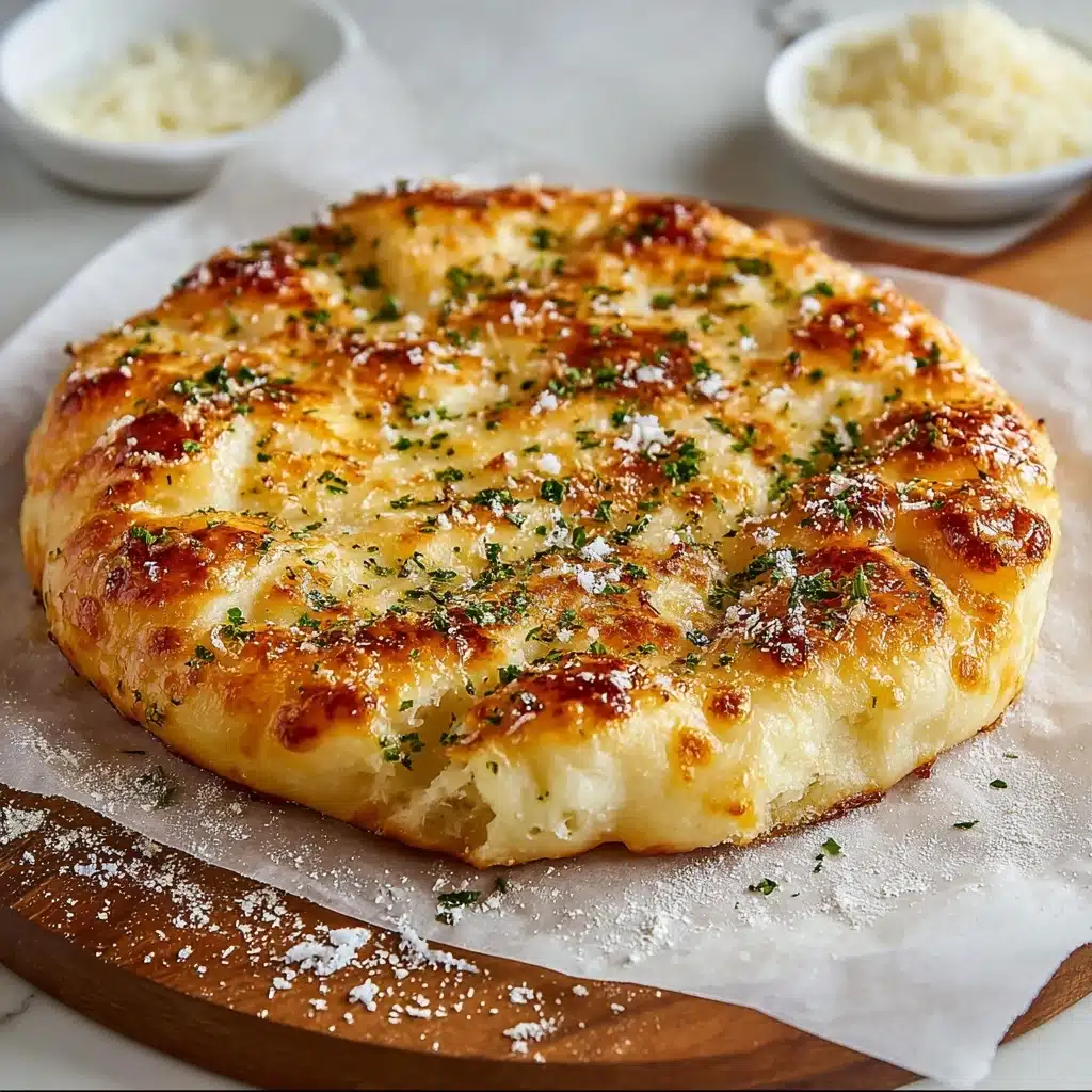 Garlic Parmesan Focaccia Bread : Savory & Easy Recipe - Recipe Image