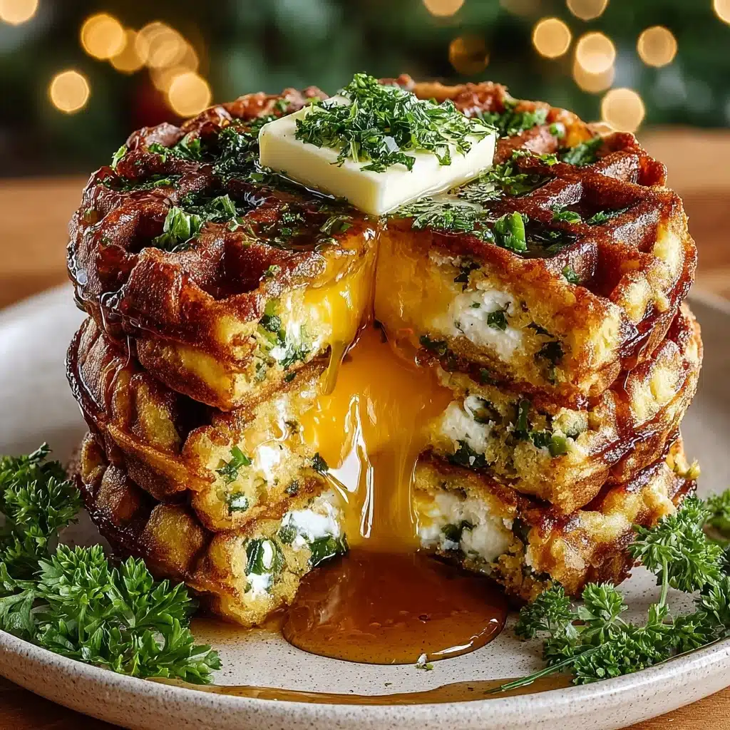 Cheddar Jalapeño Cornbread Waffles Recipe
