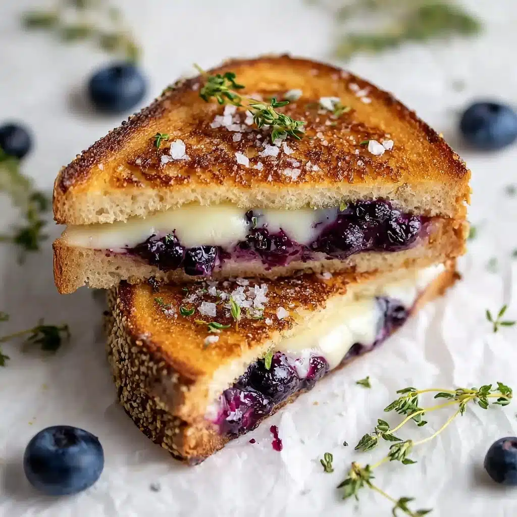 Crispy Blueberry Grilled Cheese Recipe - Recipe Image