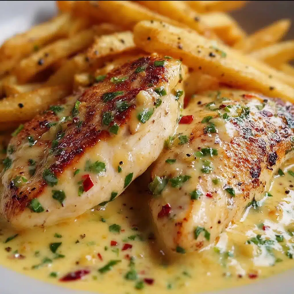 Chicken Fillet in Spicy, Creamy Garlic-Parmesan Sauce Recipe