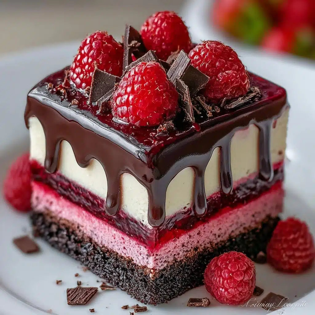 Chocolate Raspberry Drip Cake Recipe - Recipe Image