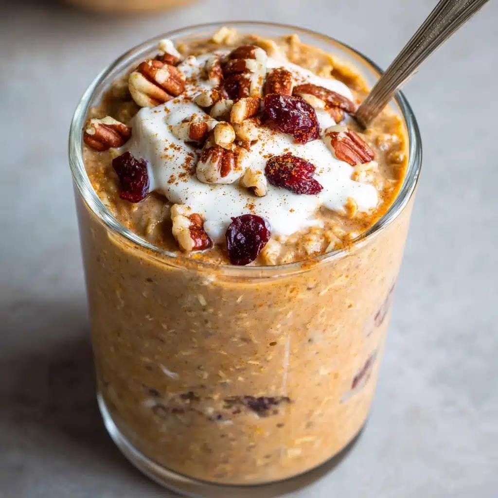 High Protein Pumpkin Overnight Oats Recipe - Recipe Image
