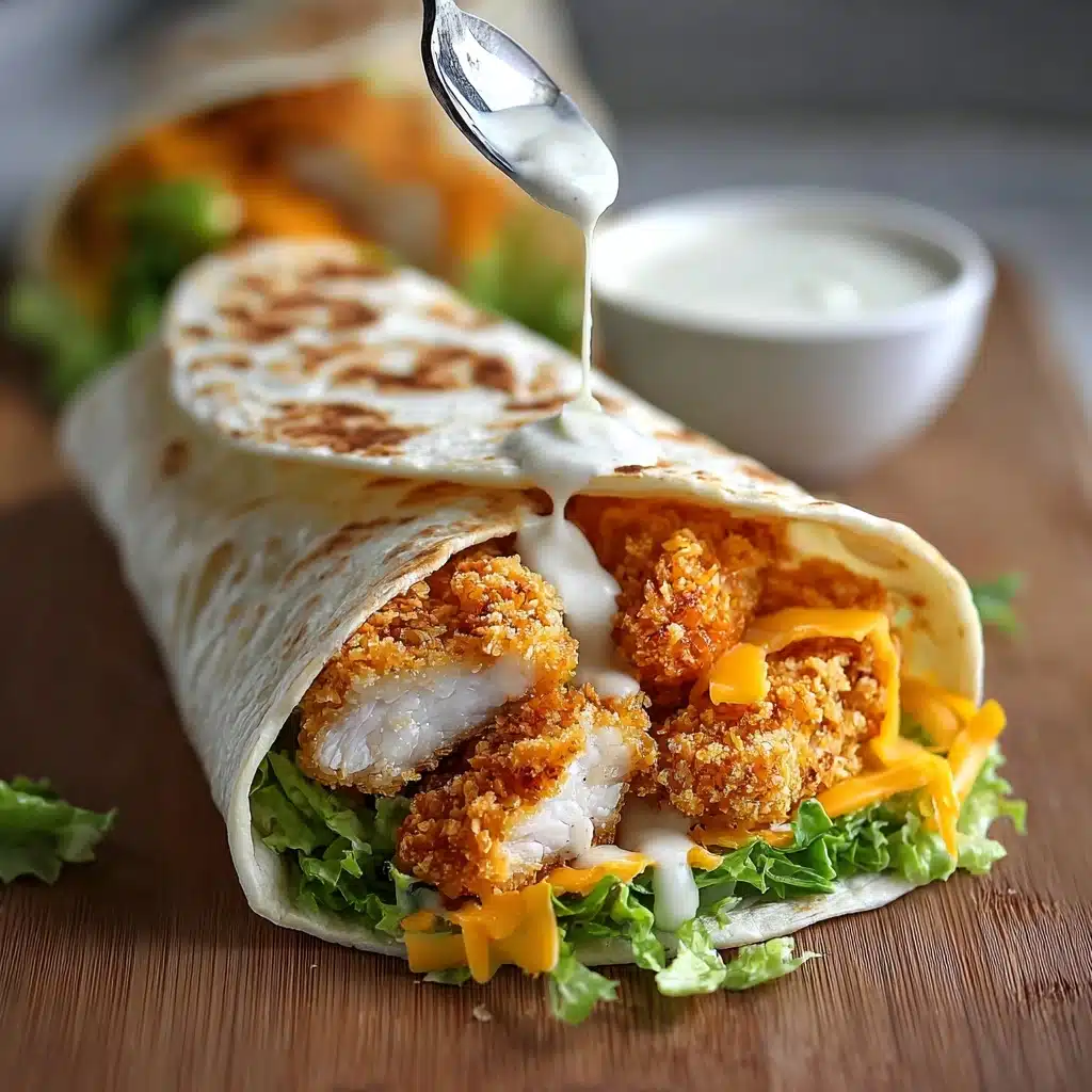 crispy chicken ranch snack wrap Recipe - Recipe Image