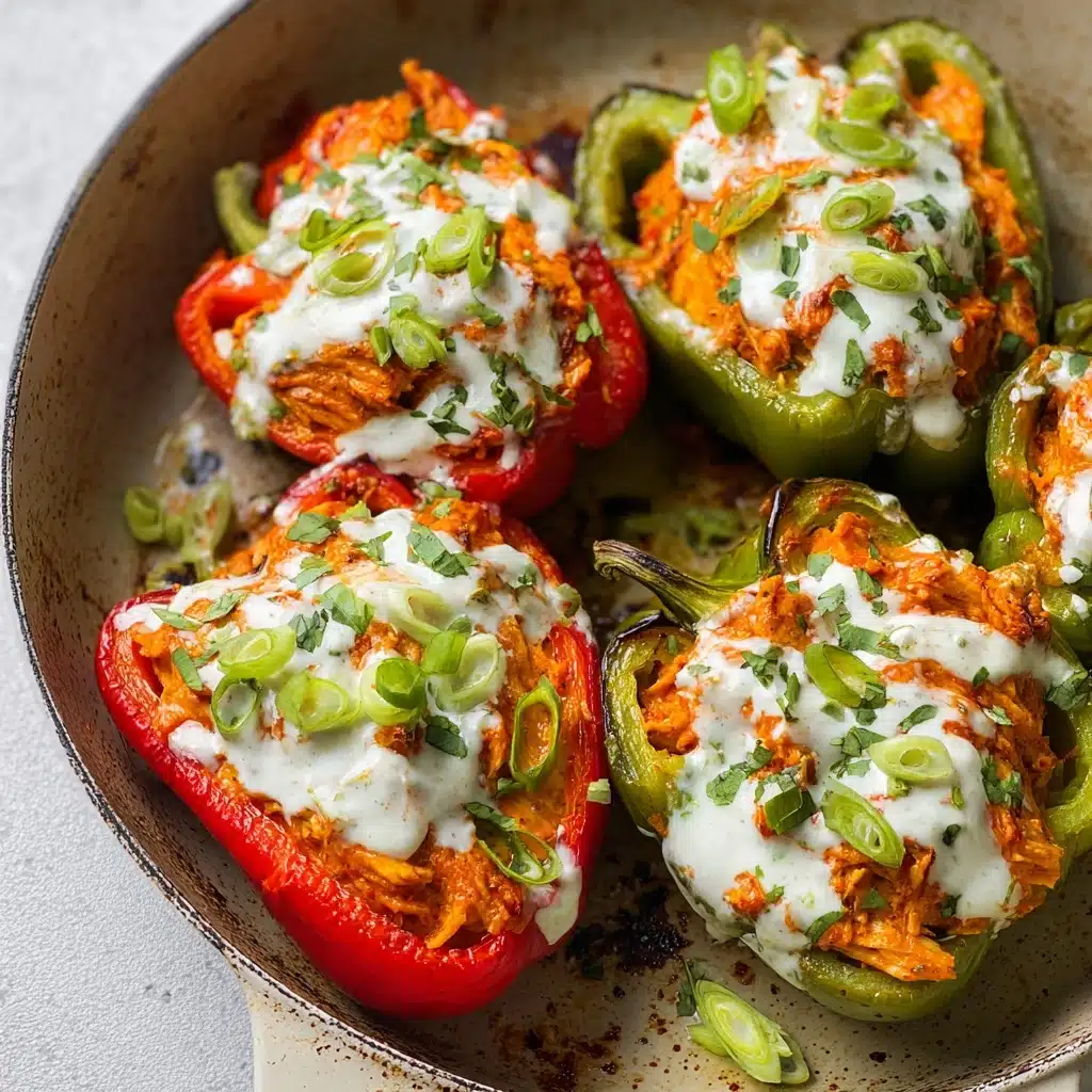 Buffalo Chicken Stuffed Peppers Recipe