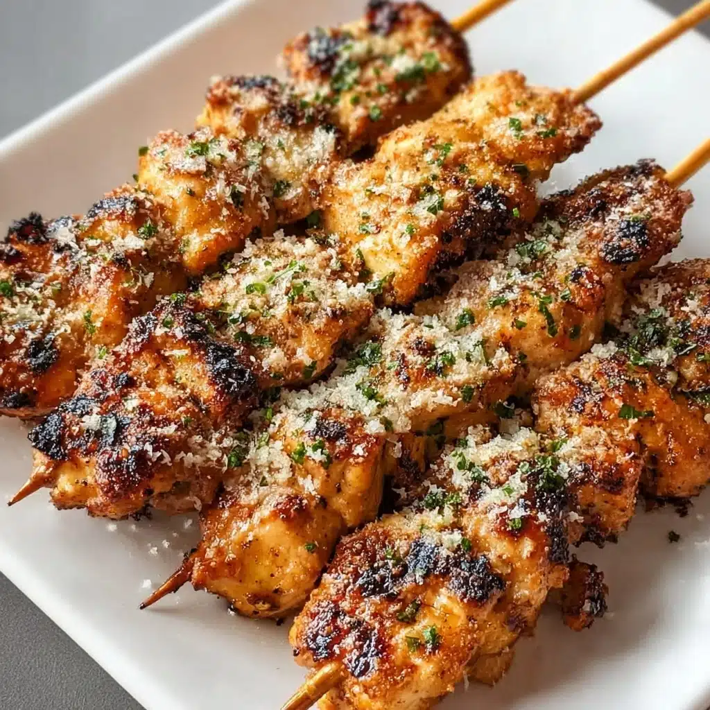 Ranch Garlic Parmesan Chicken Skewers Recipe - Recipe Image