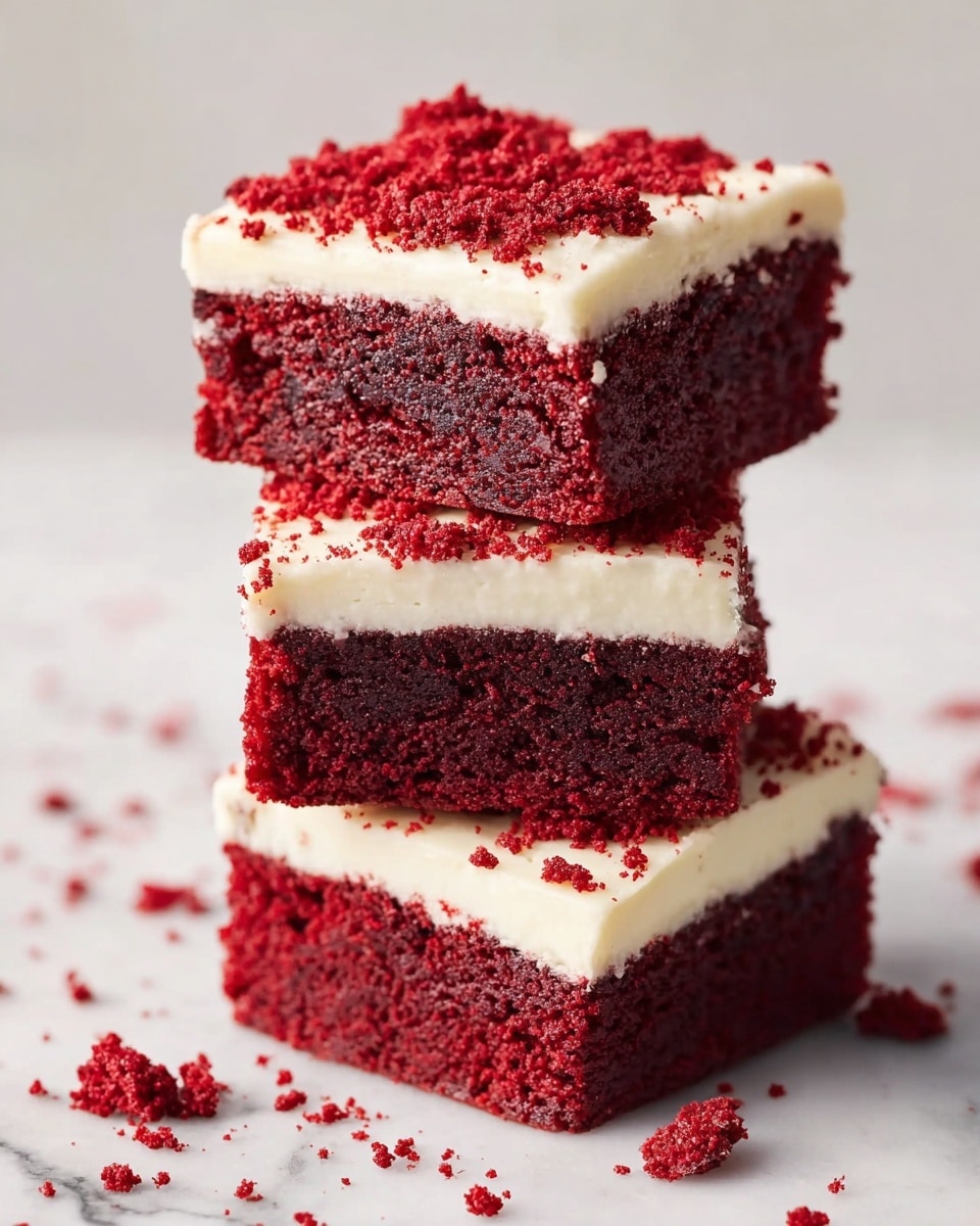 Red Velvet Brownies with Cream Cheese Frosting Recipe
