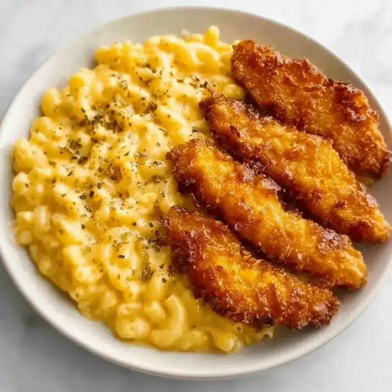 Hot Honey Chicken Tenders with Baked Mac and Cheese Recipe