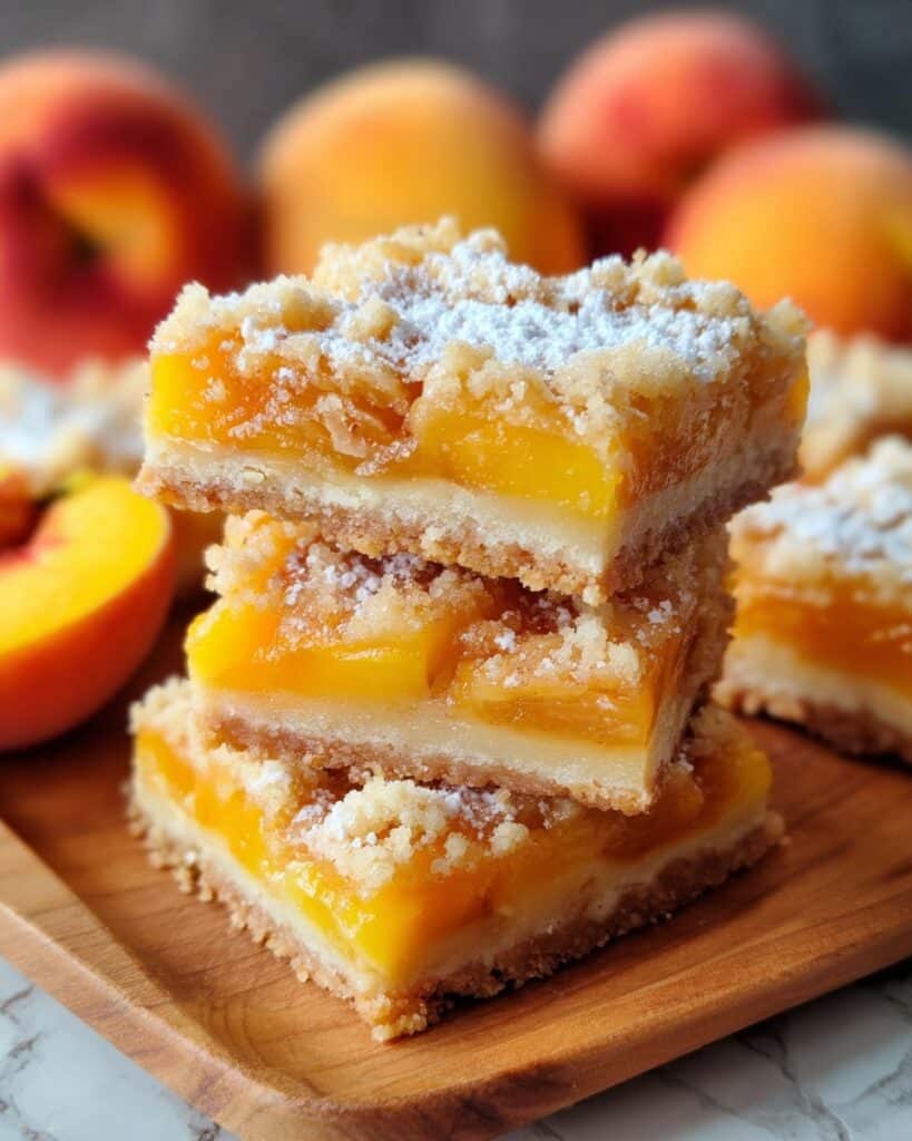 Heavenly Summer Peach Bars Recipe