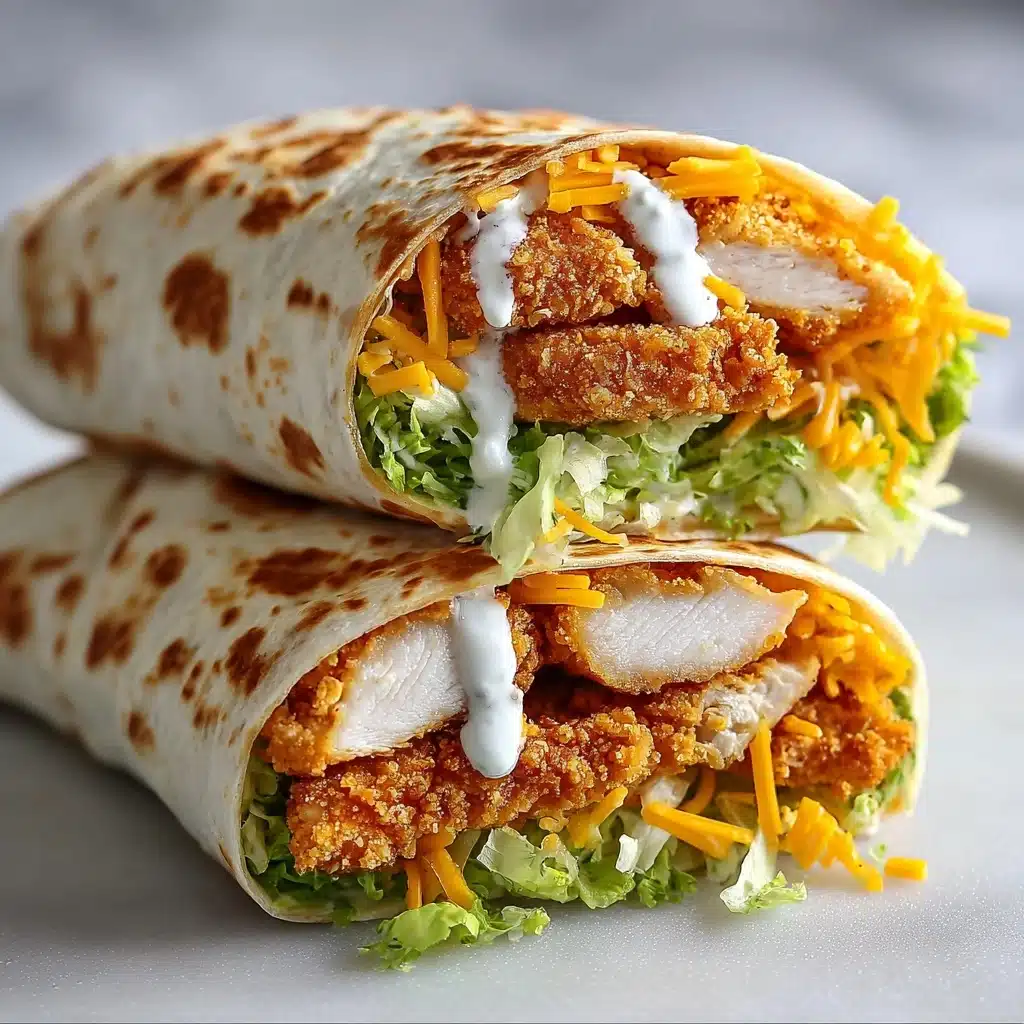 crispy chicken ranch snack wrap Recipe