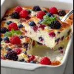 High Protein Triple Berry Bake Recipe