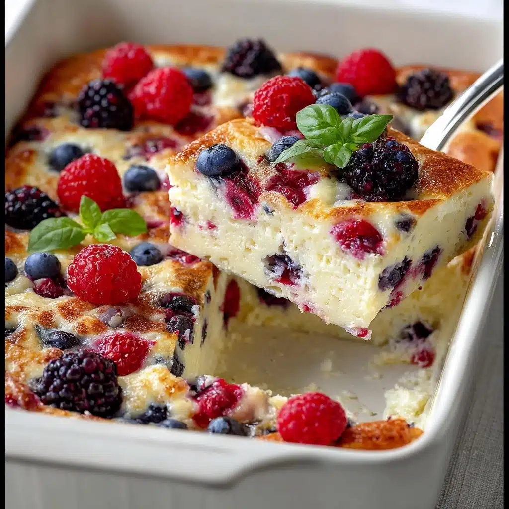 High Protein Triple Berry Bake Recipe