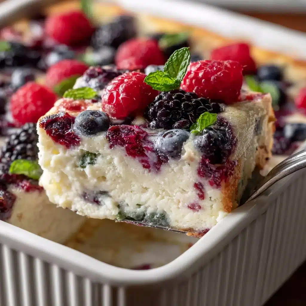 High Protein Triple Berry Bake Recipe - Recipe Image