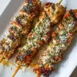 Ranch Garlic Parmesan Chicken Skewers Recipe