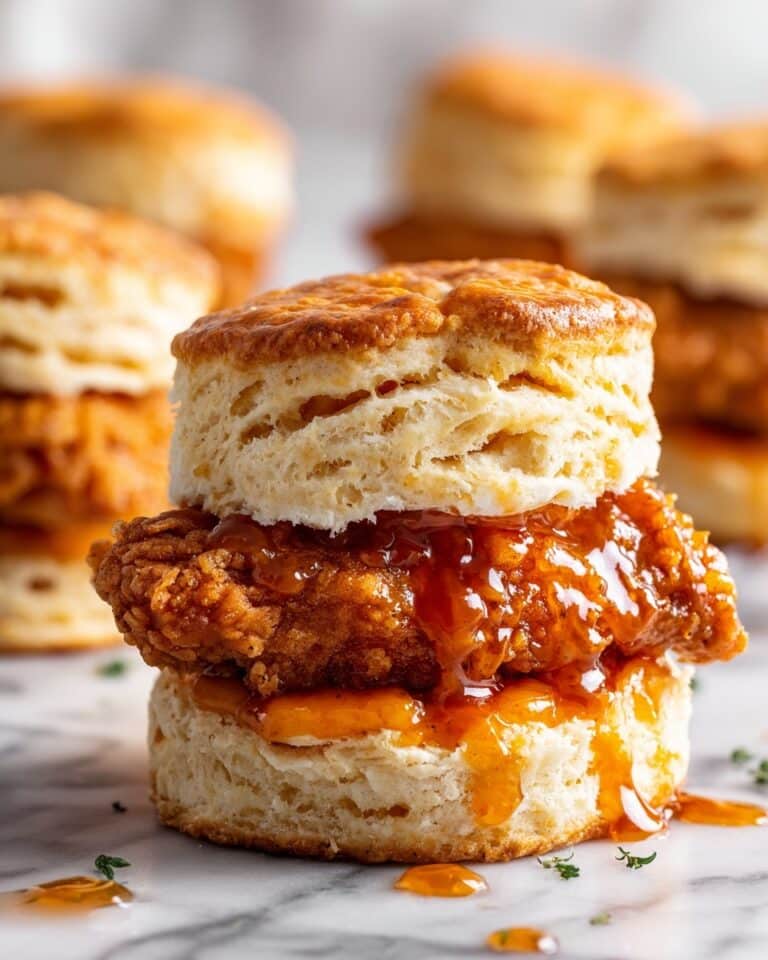 Hot Honey Chicken Biscuits Recipe