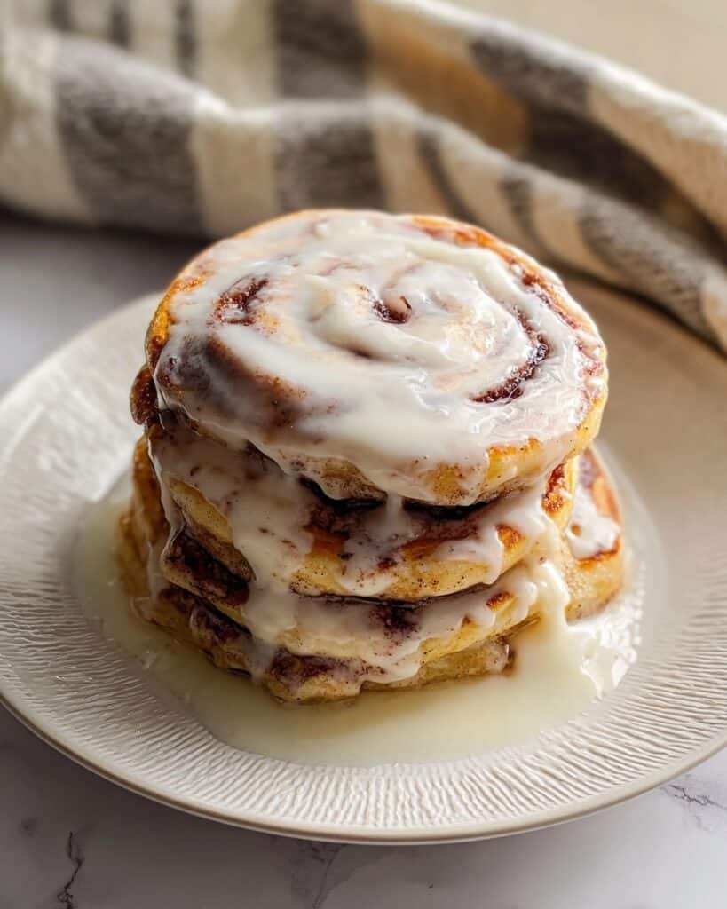 Cinnamon Roll Pancakes Recipe
