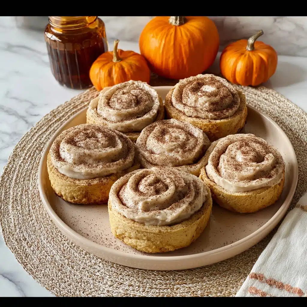 Soft Pumpkin Cookies with Cinnamon Frosting - Recipe Image