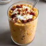 High Protein Pumpkin Overnight Oats Recipe