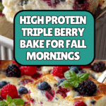 High Protein Triple Berry Bake Recipe