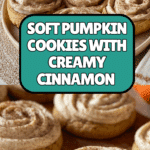 Soft Pumpkin Cookies with Cinnamon Frosting