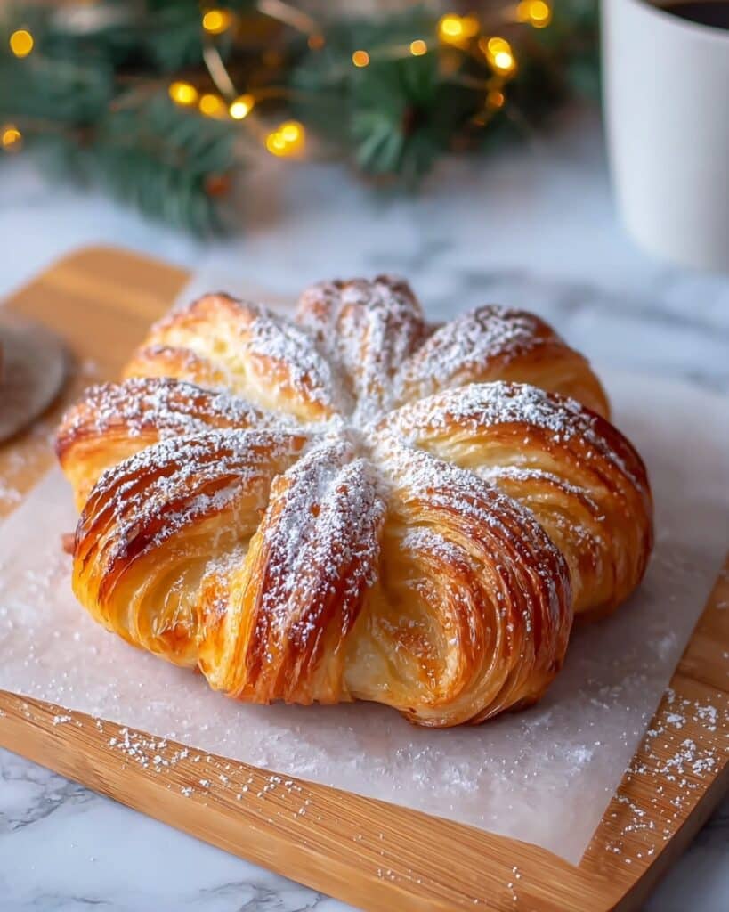 Delicious Puff Pastry Snowflake Appetizer Recipe