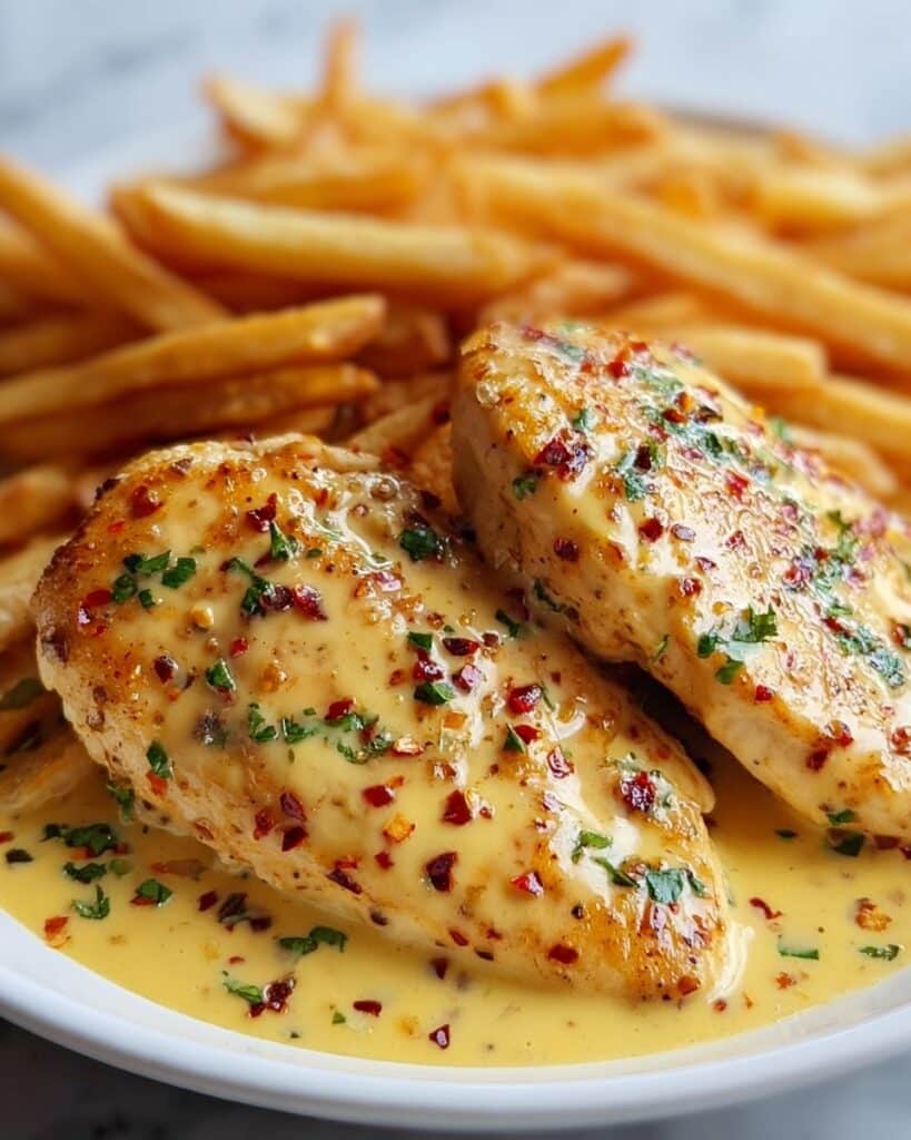 Chicken Fillet in Spicy Creamy Garlic Parmesan Sauce Recipe