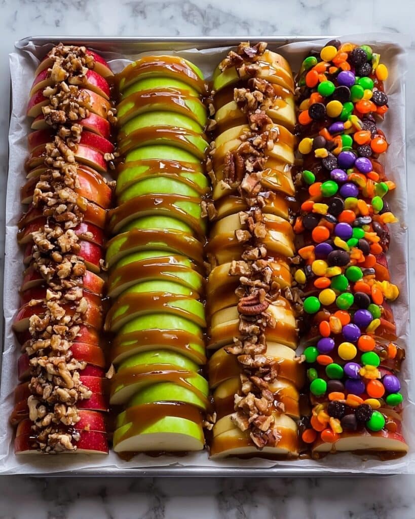 Easy Sheet Pan Caramel Apples for a Crowd Recipe