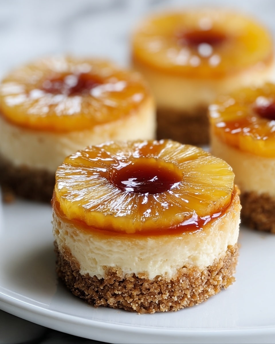 Mini Pineapple Upside Down Cheesecakes Recipe