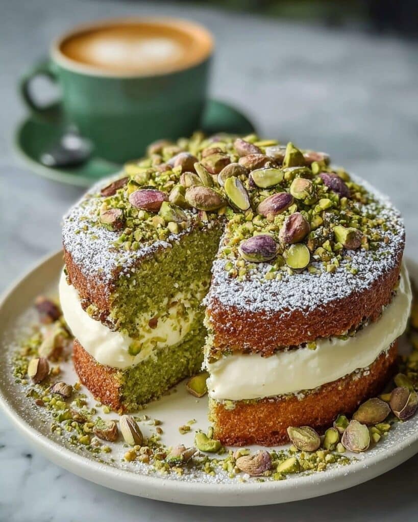 French Pistachio Cake Recipe