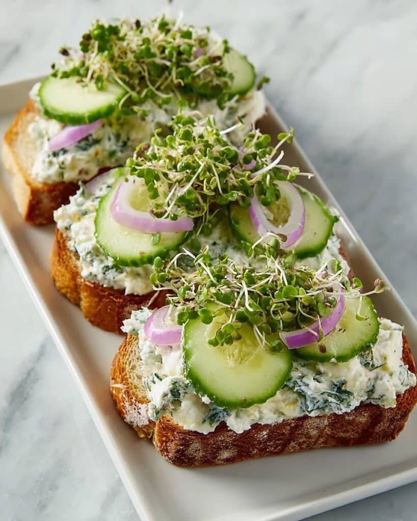 Easy Cucumber Salad Sandwiches Recipe