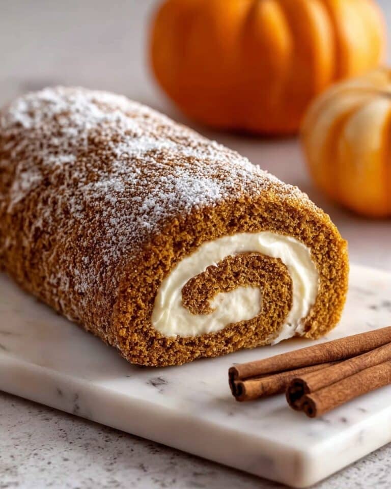 Fall Pumpkin Spice Roll Cake Recipe