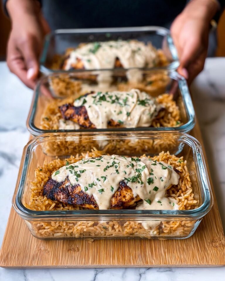 High Protein Creamy Cajun Chicken & Rice Recipe