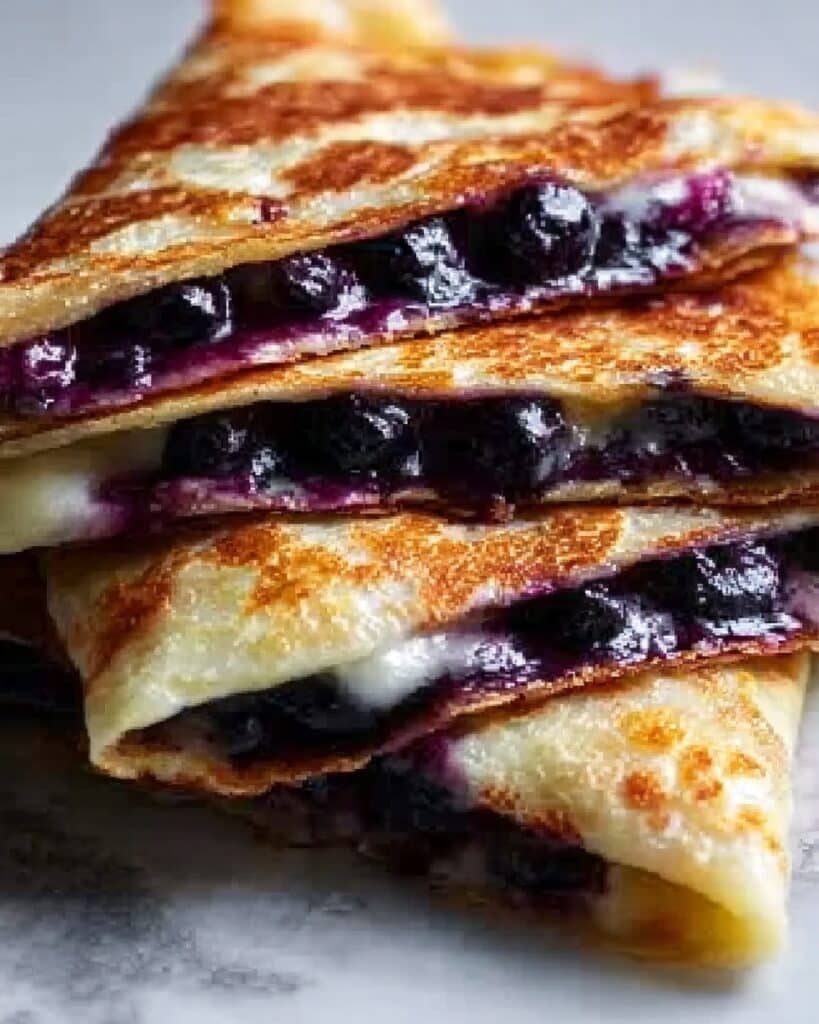 Blueberry Breakfast Quesadilla Recipe