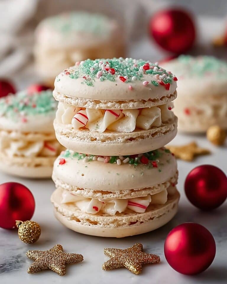 Christmas Tree Cake Macarons Recipe