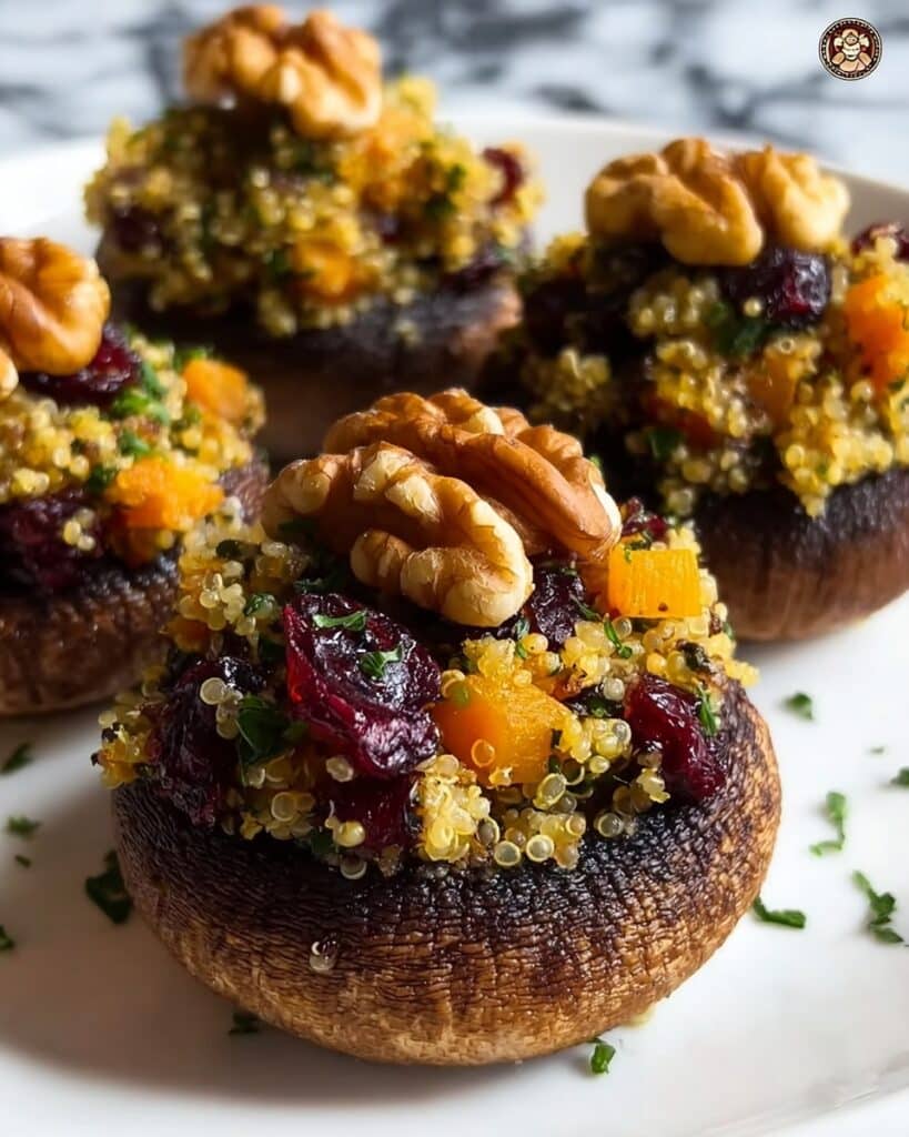 Autumn Harvest Stuffed Portobello Mushrooms Recipe