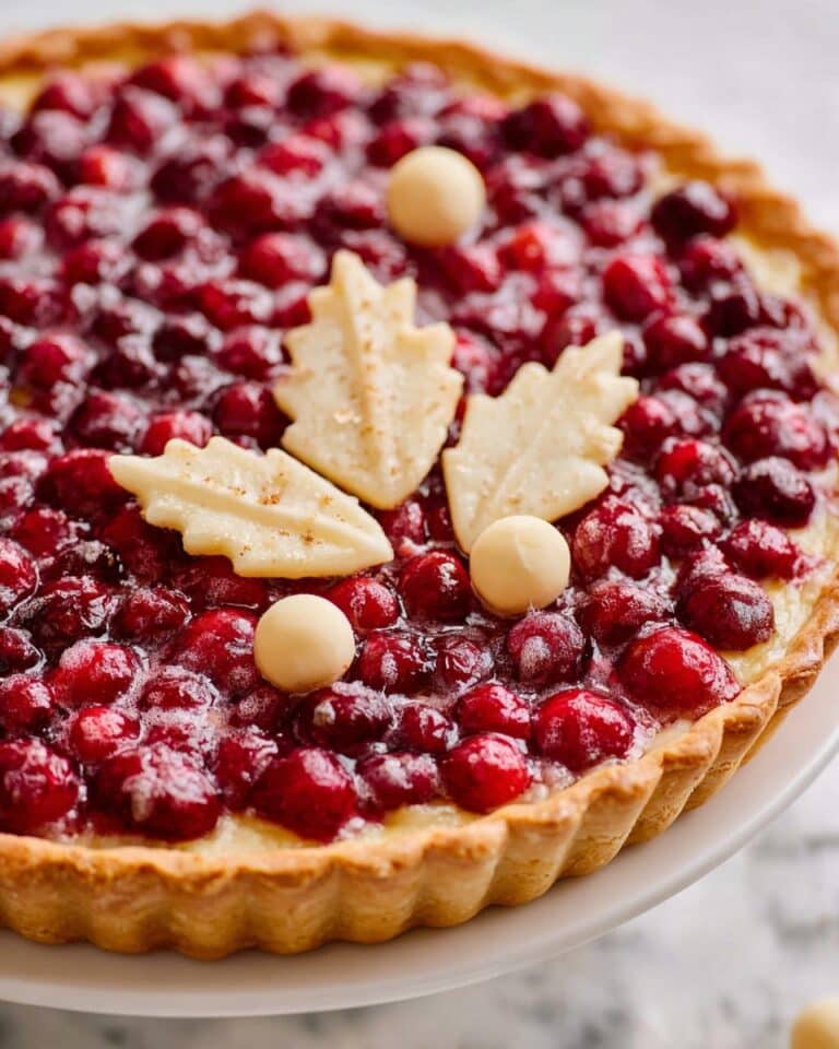 Cranberry Orange Custard Pie Recipe