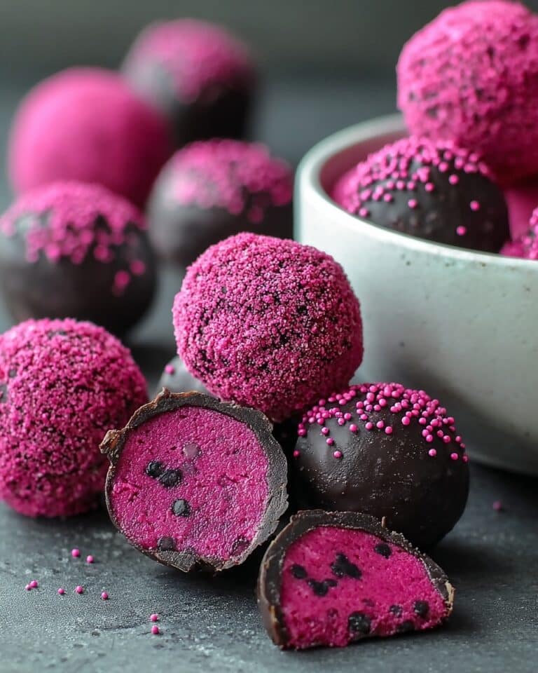 Dark Chocolate Dragon Fruit Coconut Treats Recipe