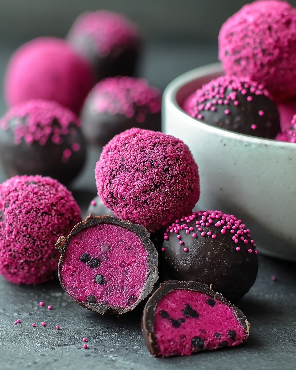 Dark Chocolate Dragon Fruit Coconut Treats Recipe