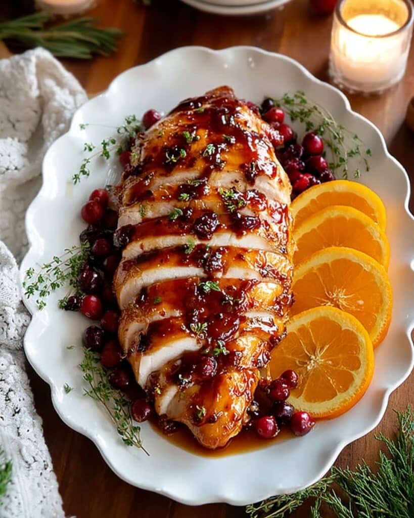 Cranberry Orange Glazed Turkey Breast Recipe