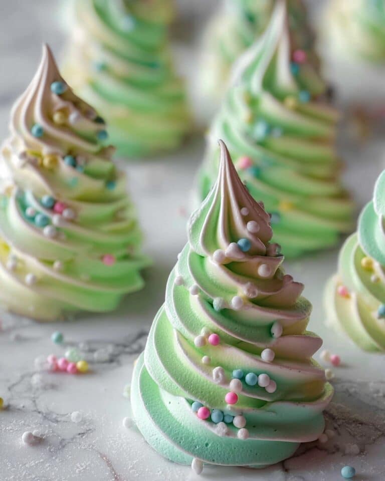 Christmas Tree Meringues Recipe