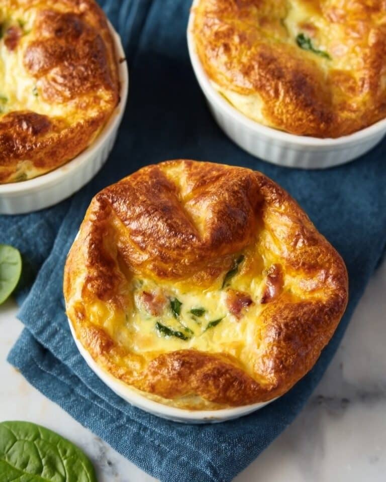 Spinach and Cheese Egg Soufflé Recipe