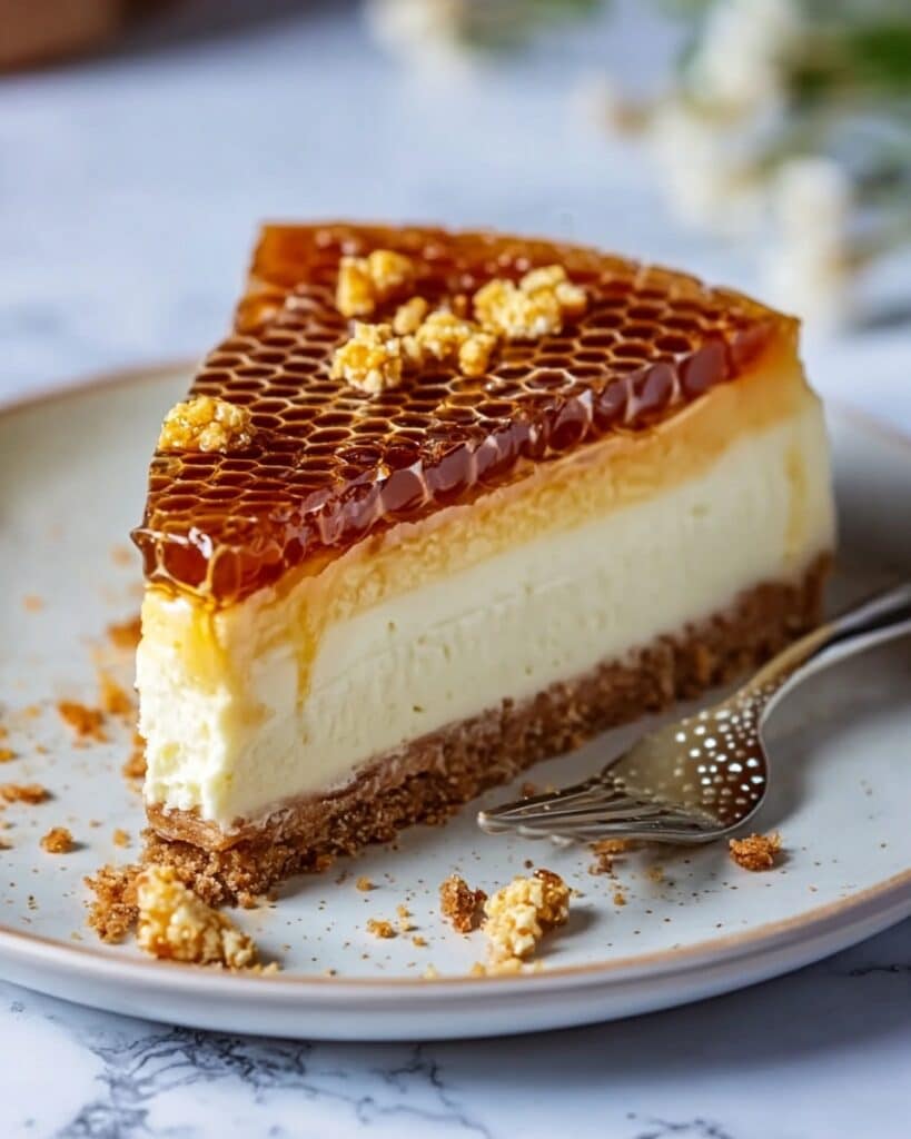 Lemon Lavender Cheesecake with Honeycomb Recipe