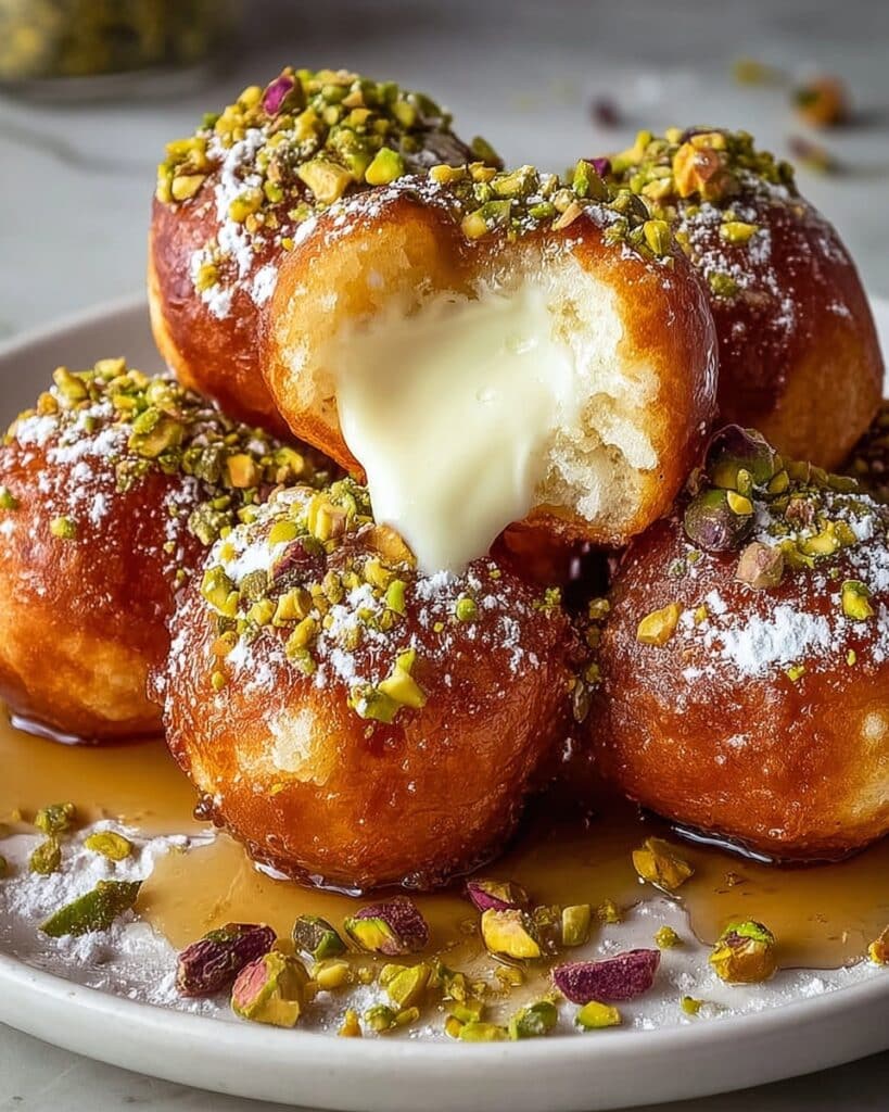 Ricotta Pistachio Honey Bites Recipe