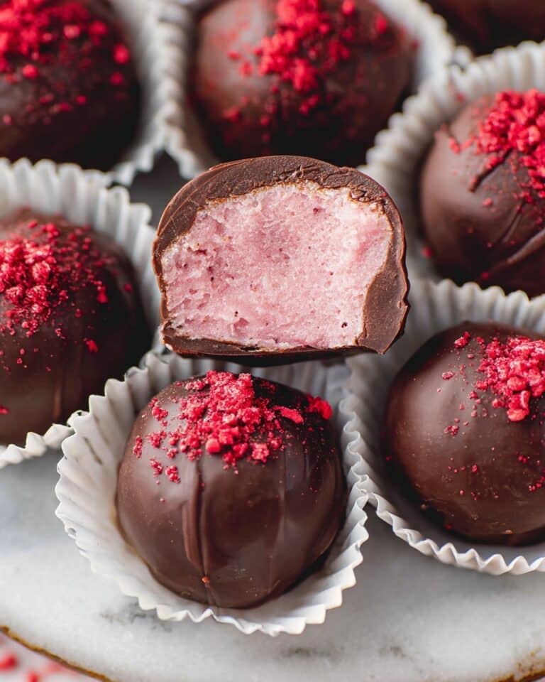 Raspberry White Chocolate Truffles Recipe
