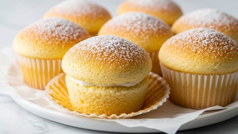 Fluffy Japanese Cotton Cheesecake Cupcakes Recipe
