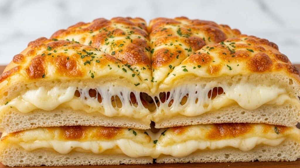 Air Fryer Cheesy Tortilla Garlic Bread Recipe