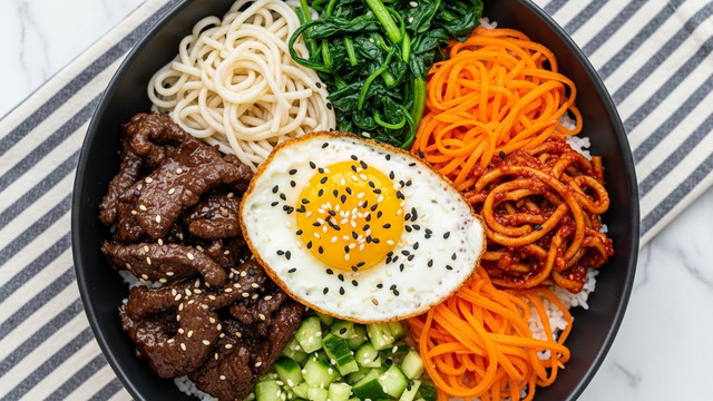 Korean Beef Bibimbap Bowl Recipe