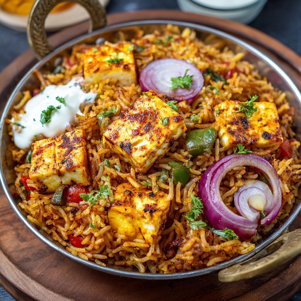 Lucknowi Masala Paneer Pulao Recipe