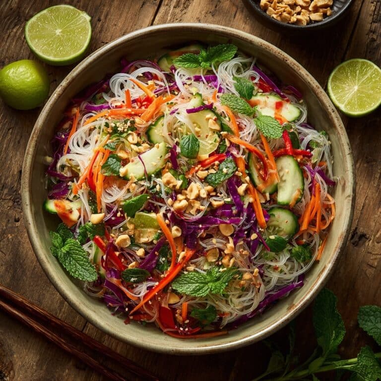 Spring Roll Salad with Spicy Ginger Dressing Recipe