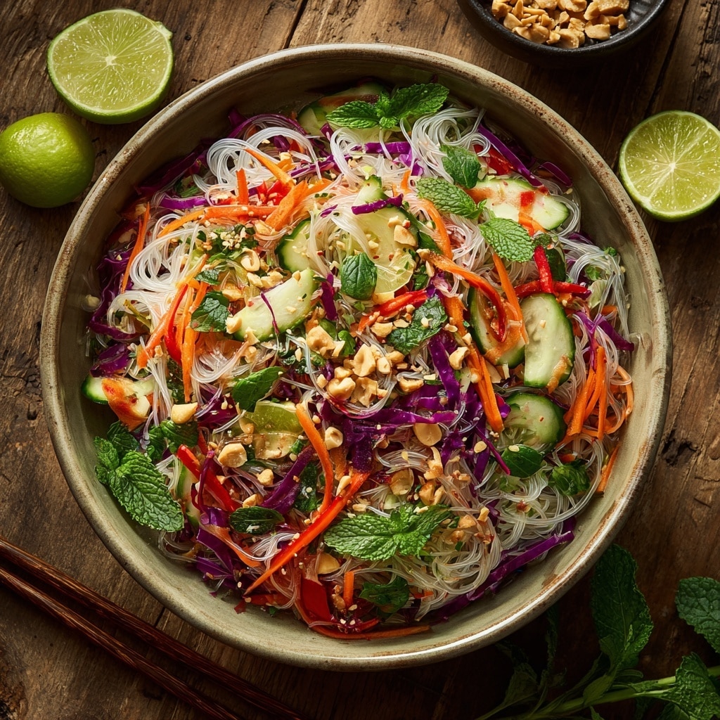 Spring Roll Salad with Spicy Ginger Dressing Recipe